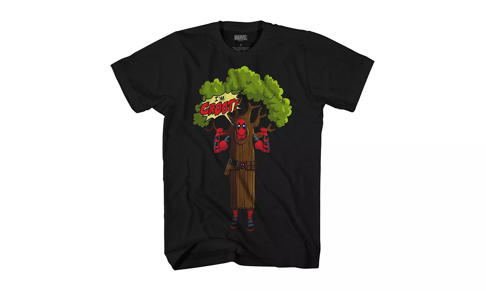 Marvel Deadpool I am Groot Logo Mens T-Shirt - Primary Image