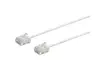 Micro SlimRun Cat6 Ethernet Patch Cable Stranded, 550MHz, UTP 32AWG, 5ft, White