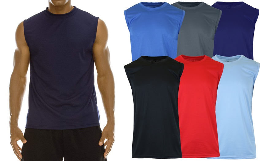 men's moisture wicking muscle shirts