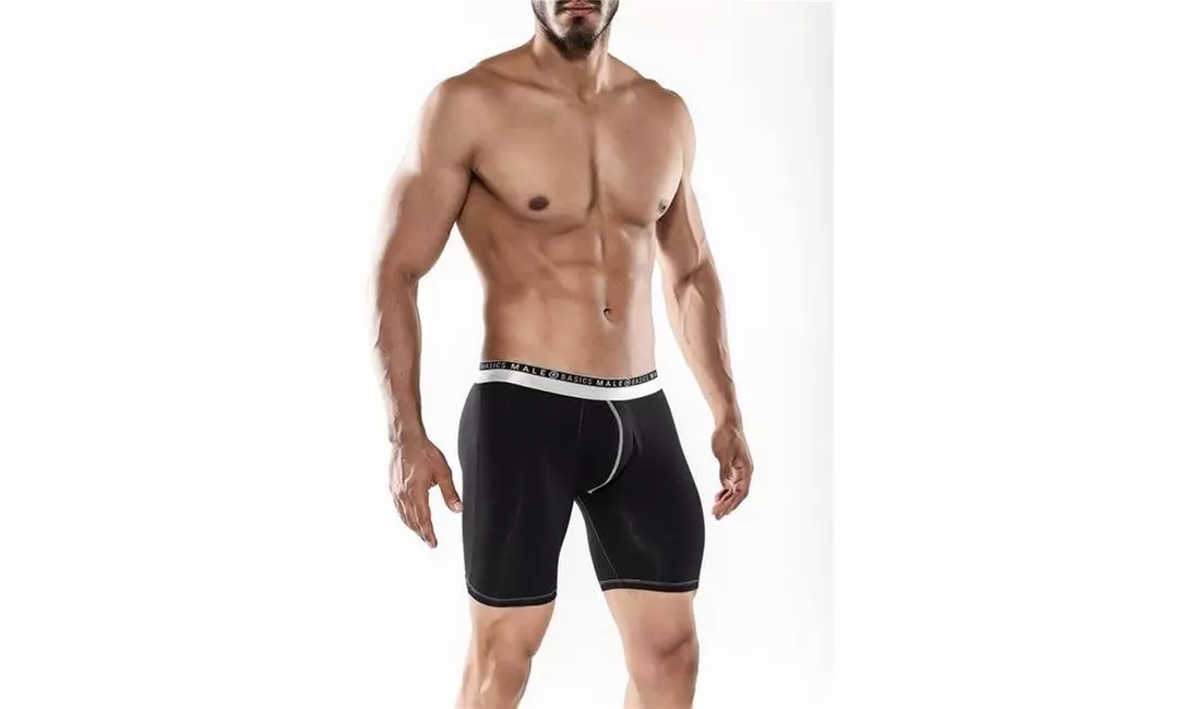 MaleBasics Underwear MB102-Black-S Mens Everyday Boxer Brief Black - Small - Primary Image