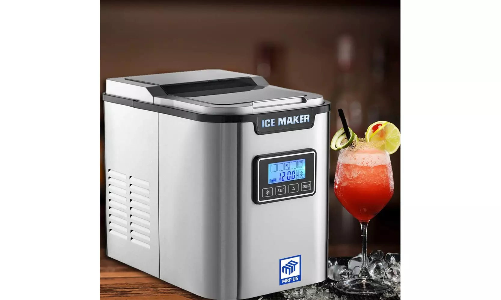 MRP US IC702 Portable Ice Maker (Stainless Steel) - Refurbished - Second Medium