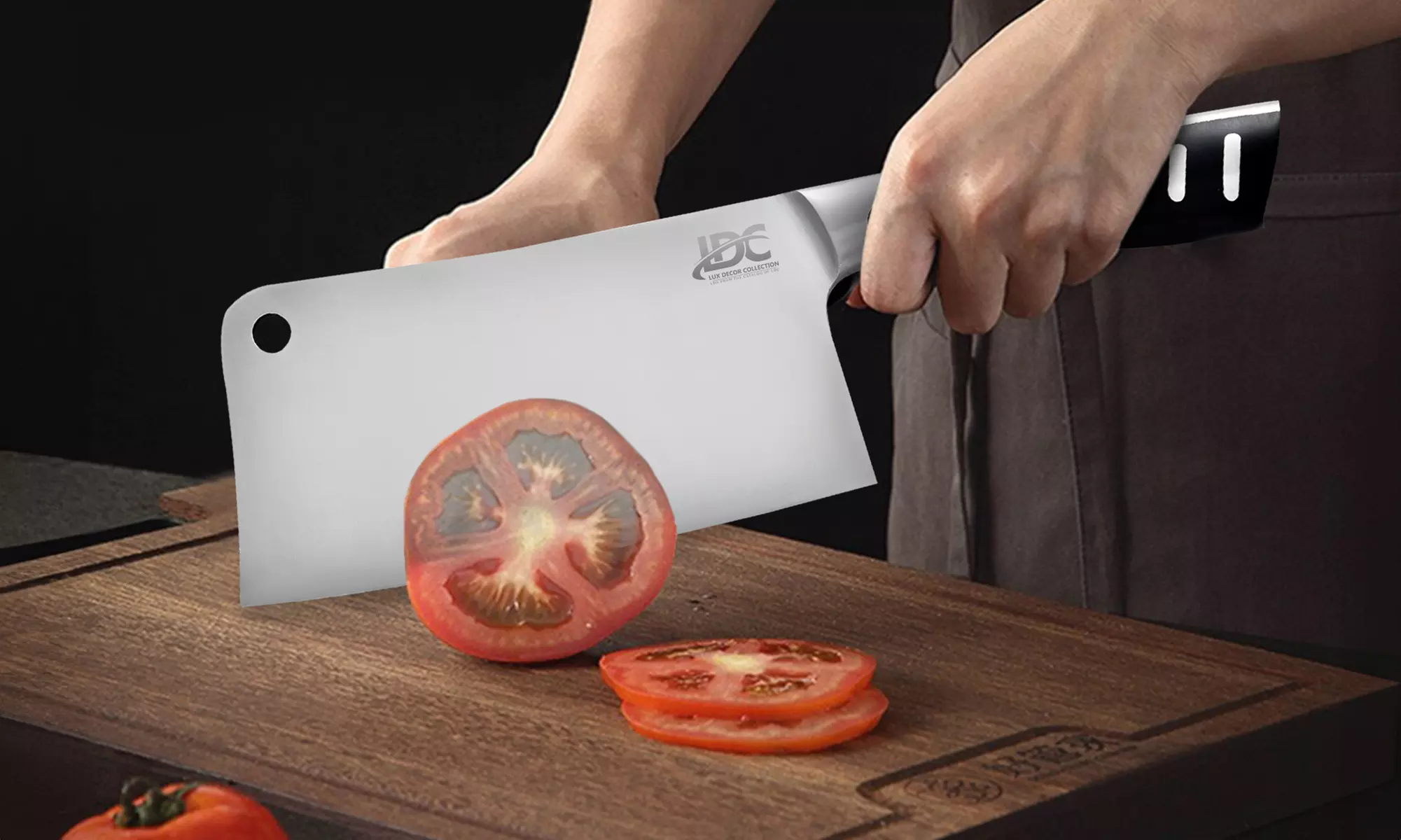 7-Inch Stainless Steel Meat Cleaver Professional Butcher Knife Kitchen Chopper