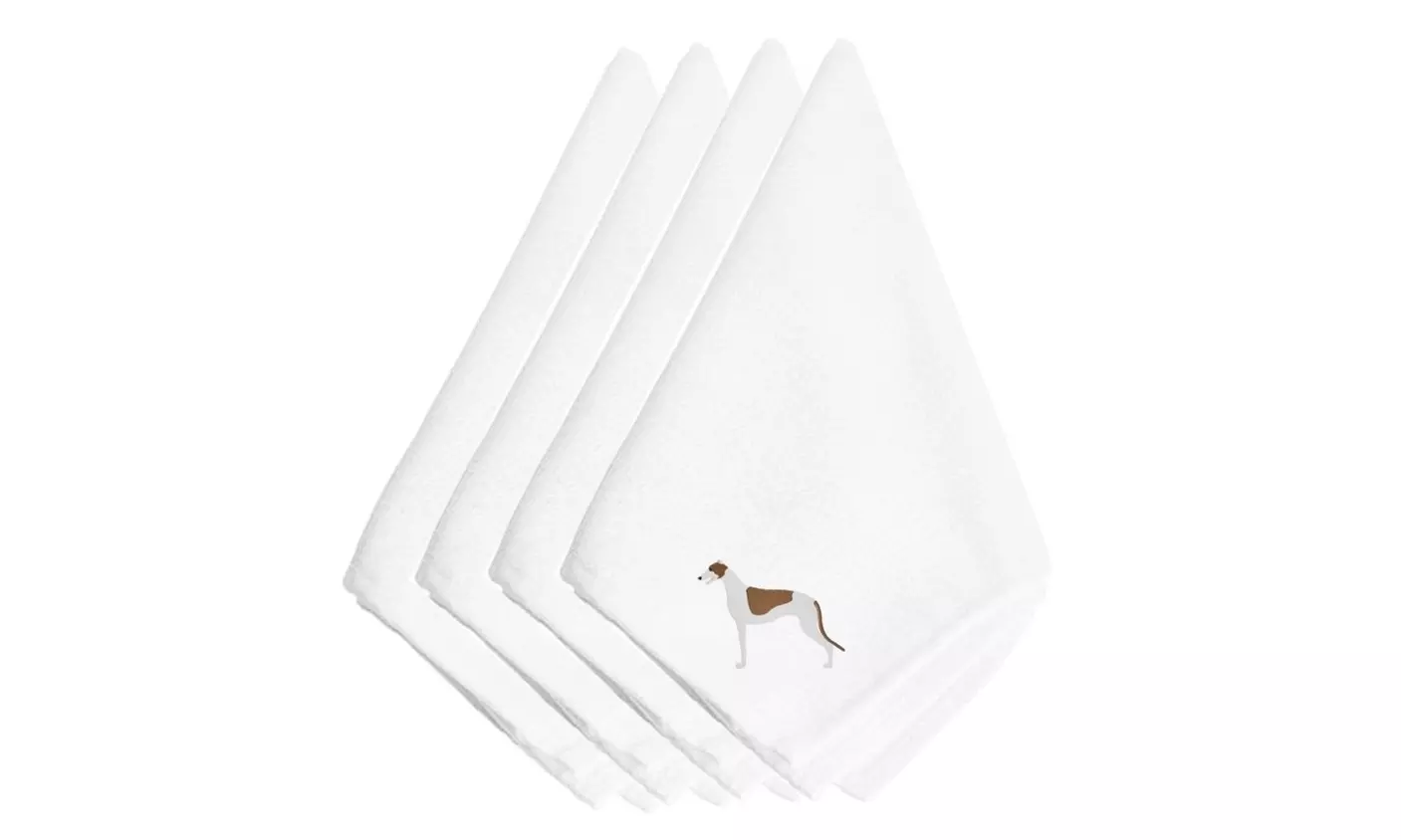 Carolines Treasures BB3405NPKE Greyhound Embroidered Napkins Set of 4 - Primary Image