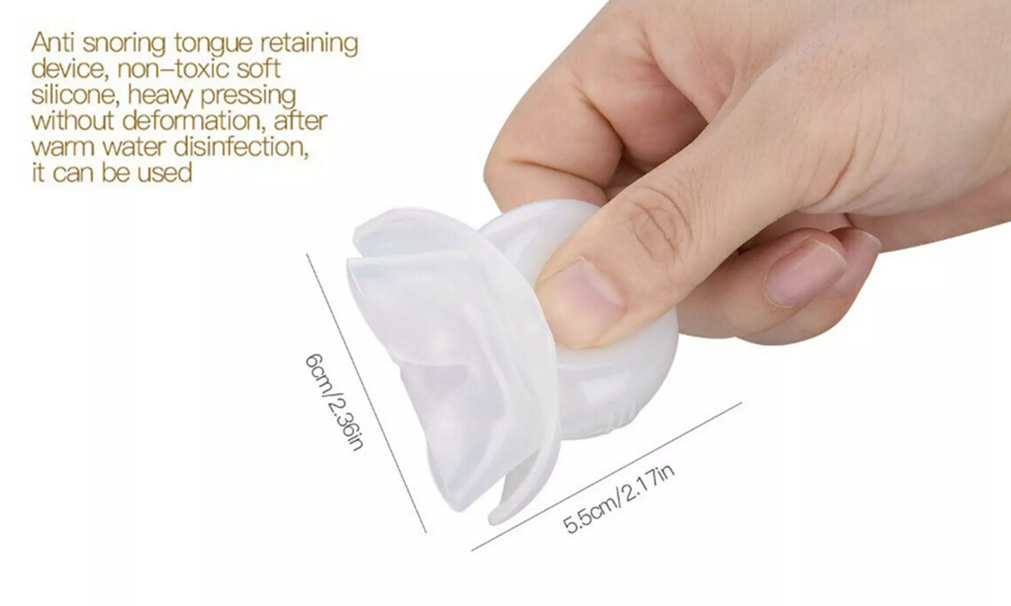 Anti Snoring Tongue Device Sleep Apnea Aid Night Stop Snore Sleeve(1- 2pcs)