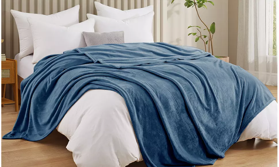 Peace Nest Reversible Plush Fuzzy Flannel Throw Blanket