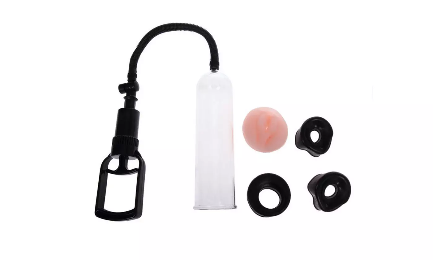 Manual Vacuum Pump Increases Muscle Exercise Body Extended with 3 Sleeves