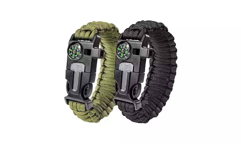 Survival Paracord Bracelet (2-Pack)  - Second Medium
