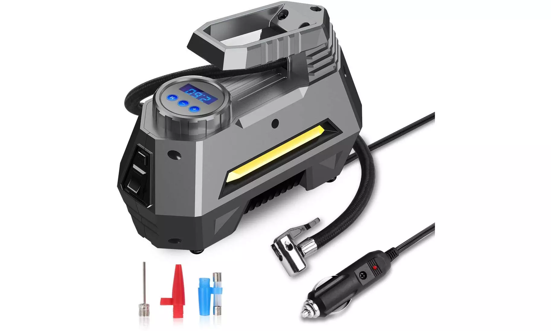 Joyroom portable air compressor with digital pressure gauge - Primary Image