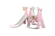 Toddler Climber And Swing Set, 3 in 1 Climber Sliding Playset w/Basketball Hoop - Second Medium