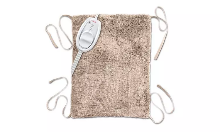 Sunbeam 835915 Ultra-Soft Heating Pad with Integrated Ties (Beige) - Refurbished - Primary Image