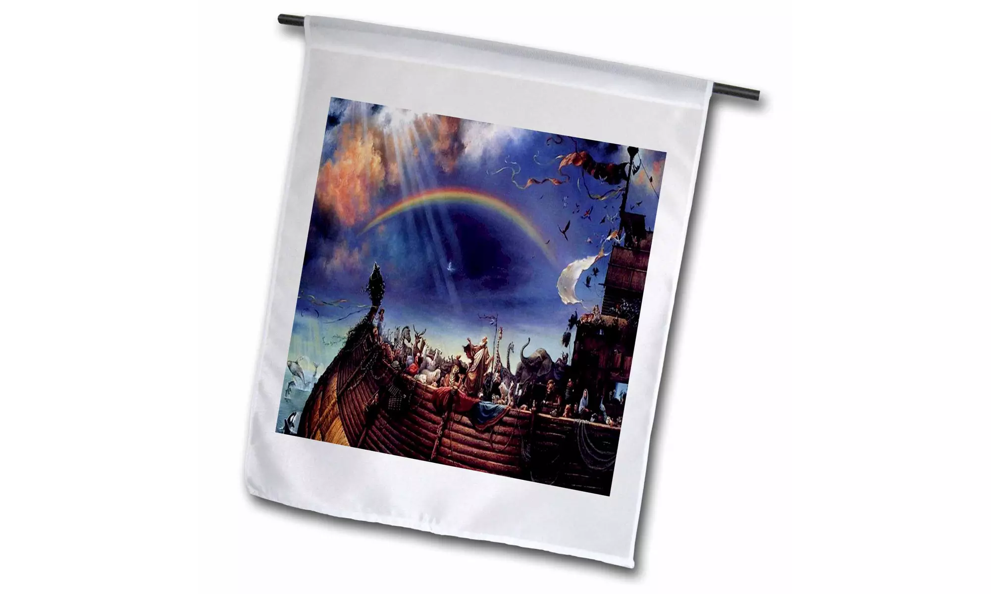  Garden Flag Rendering Of Noahs Ark On The Sea.jpg - 12 by 18-inches  - Primary Image