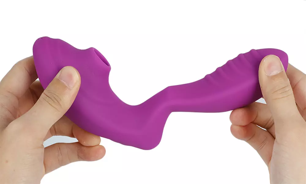 10 Levels Dual Motors Clitoral Sucking & G-spot Dildo Vibrator