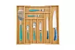 voberry Bamboo Expandable Drawer Organizer Kitchen Cutlery and Utensil Tray - Second Medium