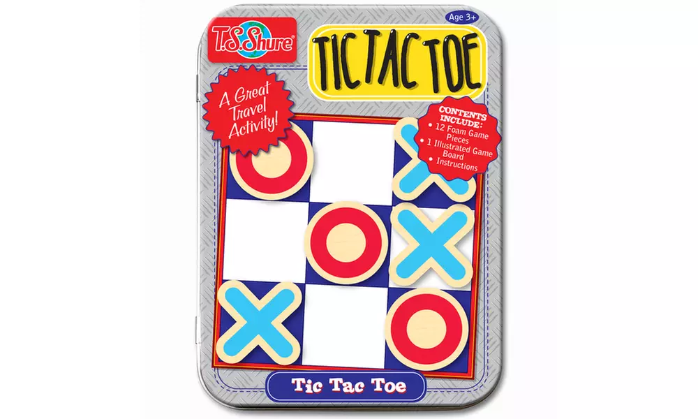 T.S. Shure - Tic Tac Toe Magnetic Game Mini Tin - Primary Image