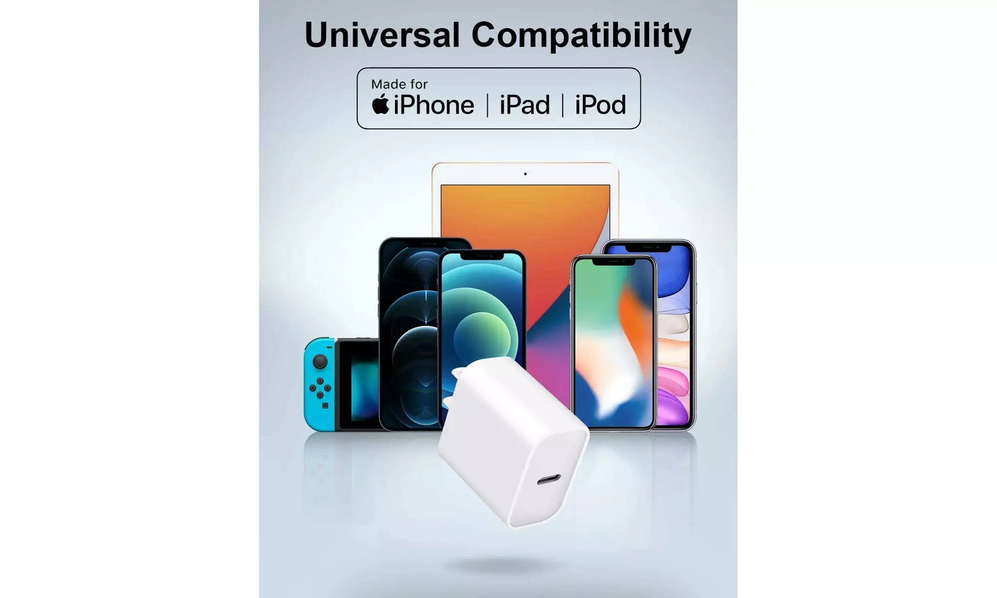 20W USB C Fast Charger Type C Power Adapter iPhone 15 Pro Max Wall Charging Plug