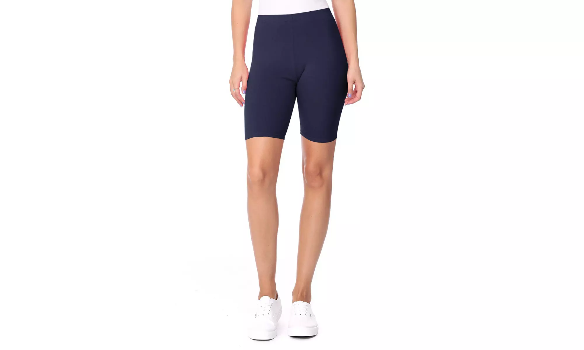 Women's Casual Seamless Elastic High Biker Shorts (Pack of 3)