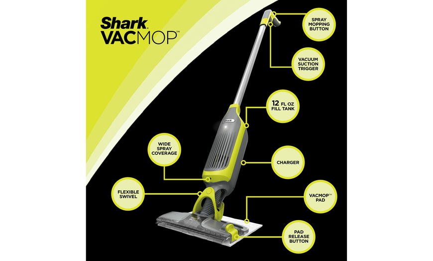 Shark VM200 VACMOP Pro Cordless Mop w/ Disposable Pad, (Green ...