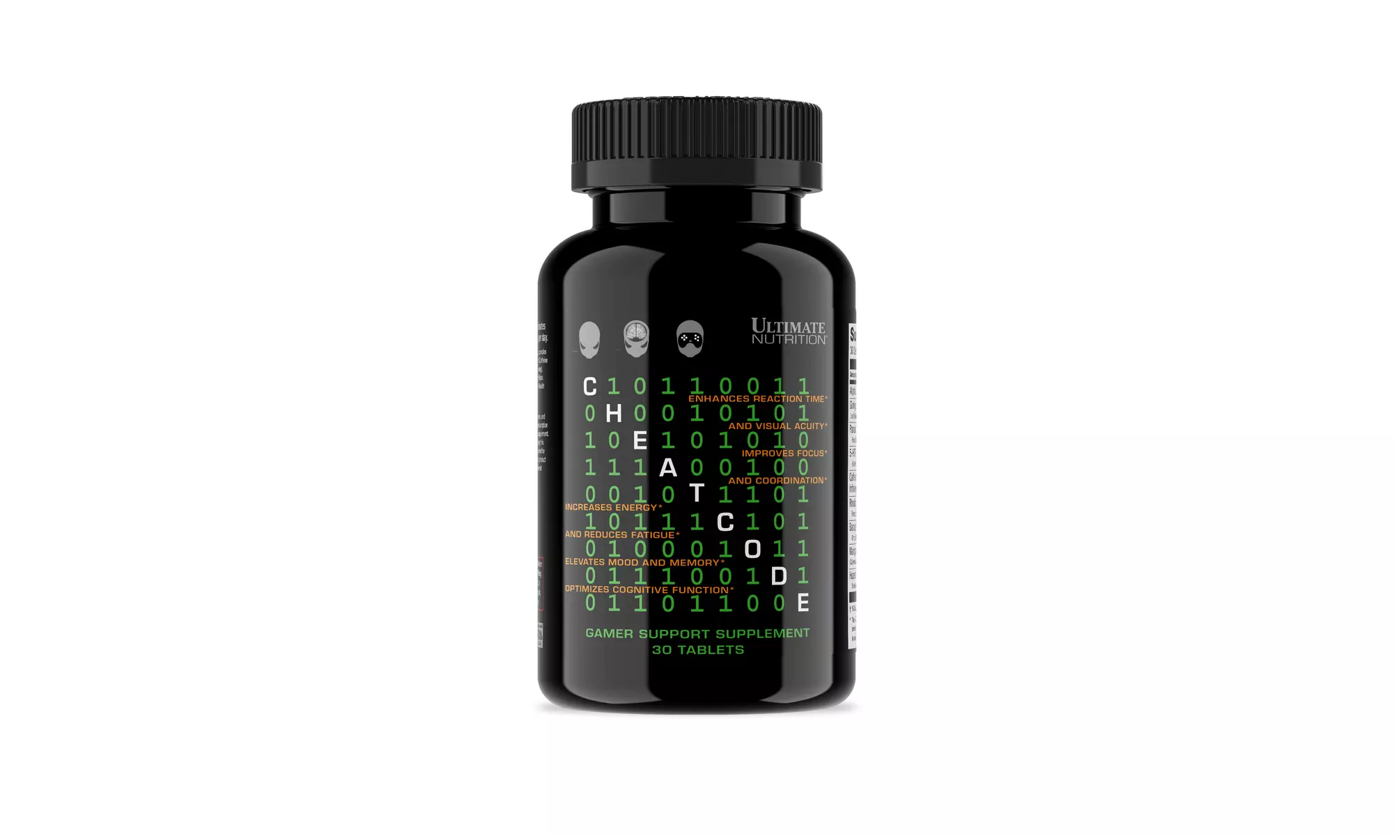Ultimate Nutrition Cheat Code Nootropic HTP-5 eSports Gaming Supplement (2 Pack) - Primary Image