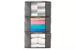 Large Capacity Blanket Storage Bags with Zipper and Window, 3pk Organizers - Second Medium