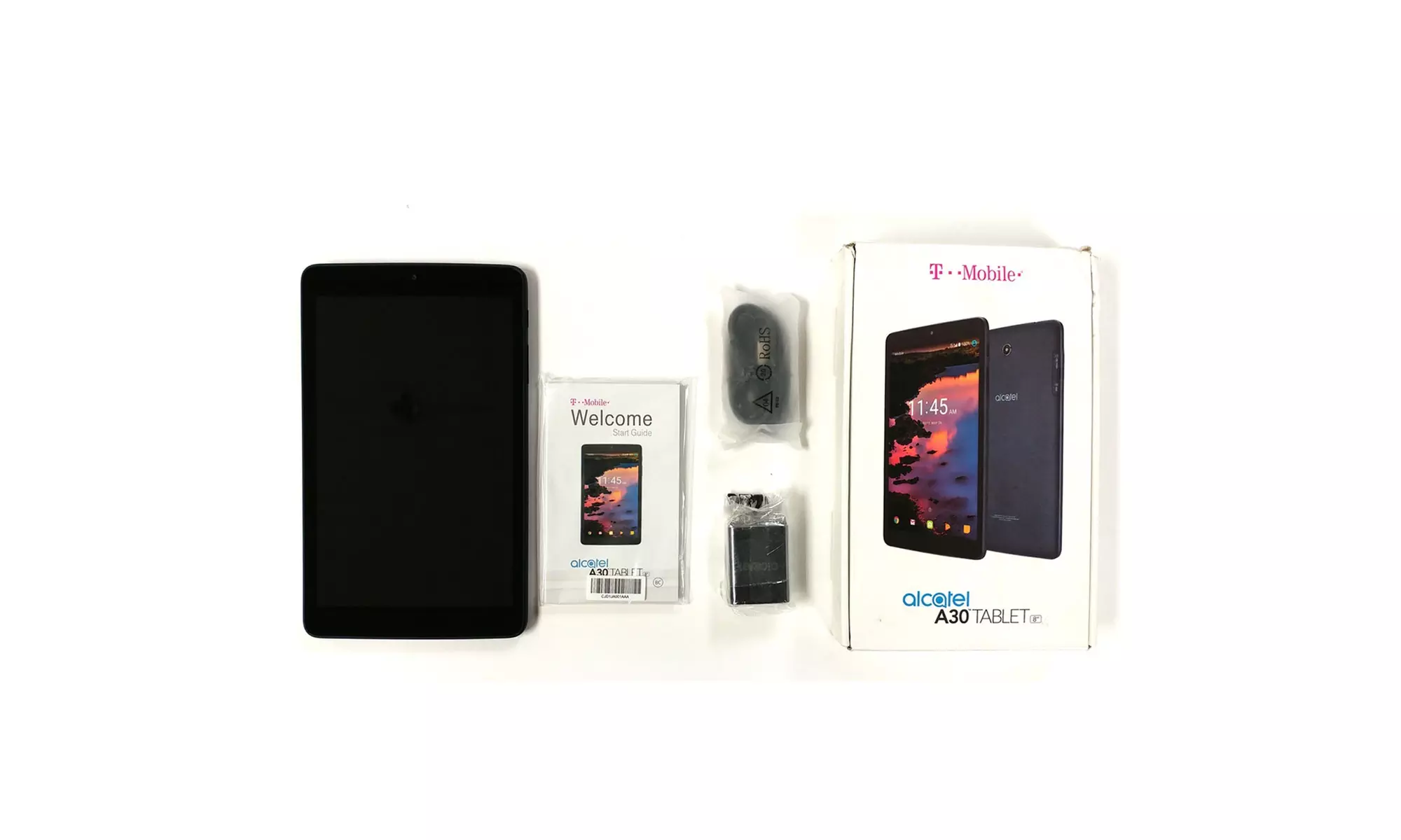 Alcatel A30 9024W 16GB T-Mobile LTE 8" IPS LCD 5MP Camera Tablet - Open Box - Primary Image