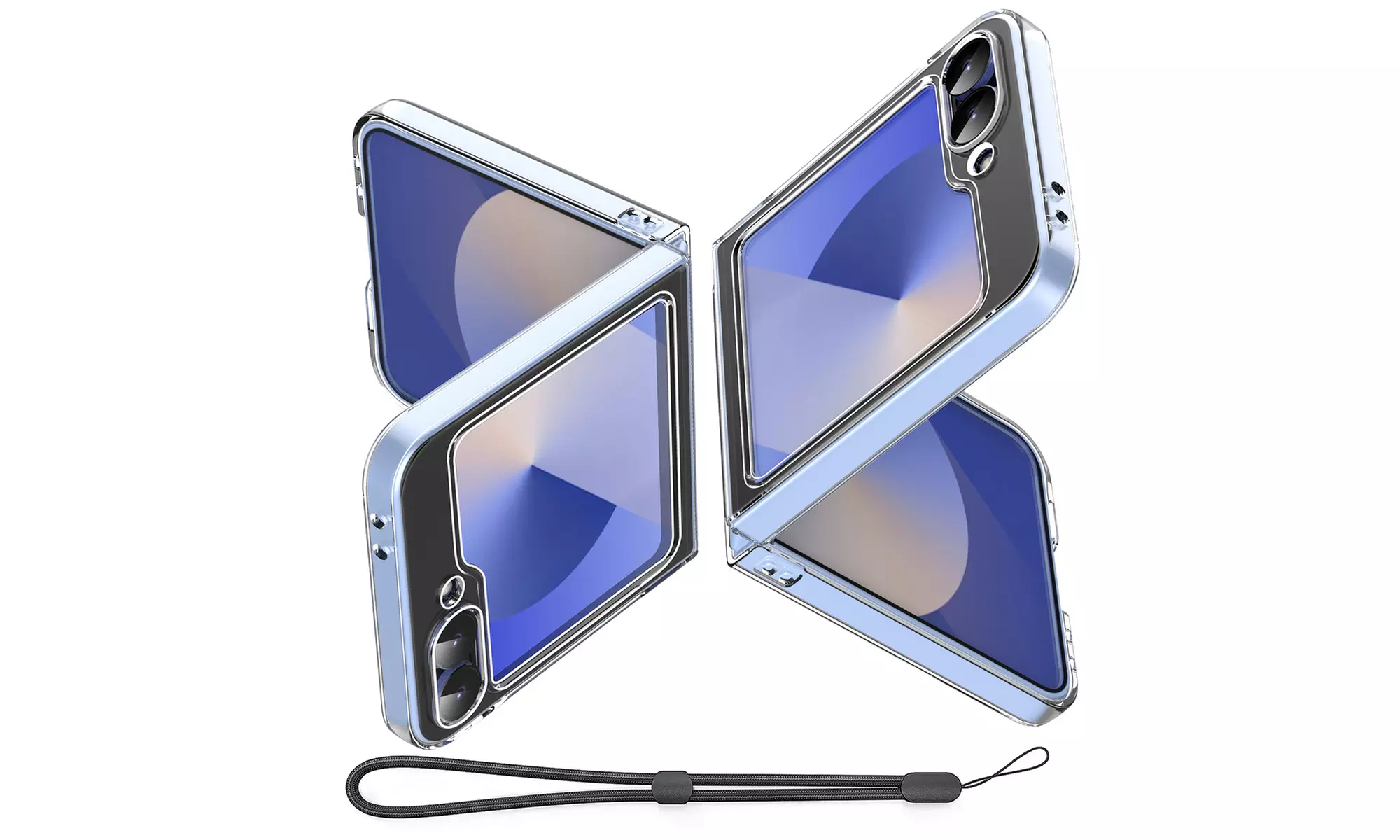 Case For Samsung Galaxy Z Flip 6 Transparent Crystal Clear Shockproof PhoneCover
