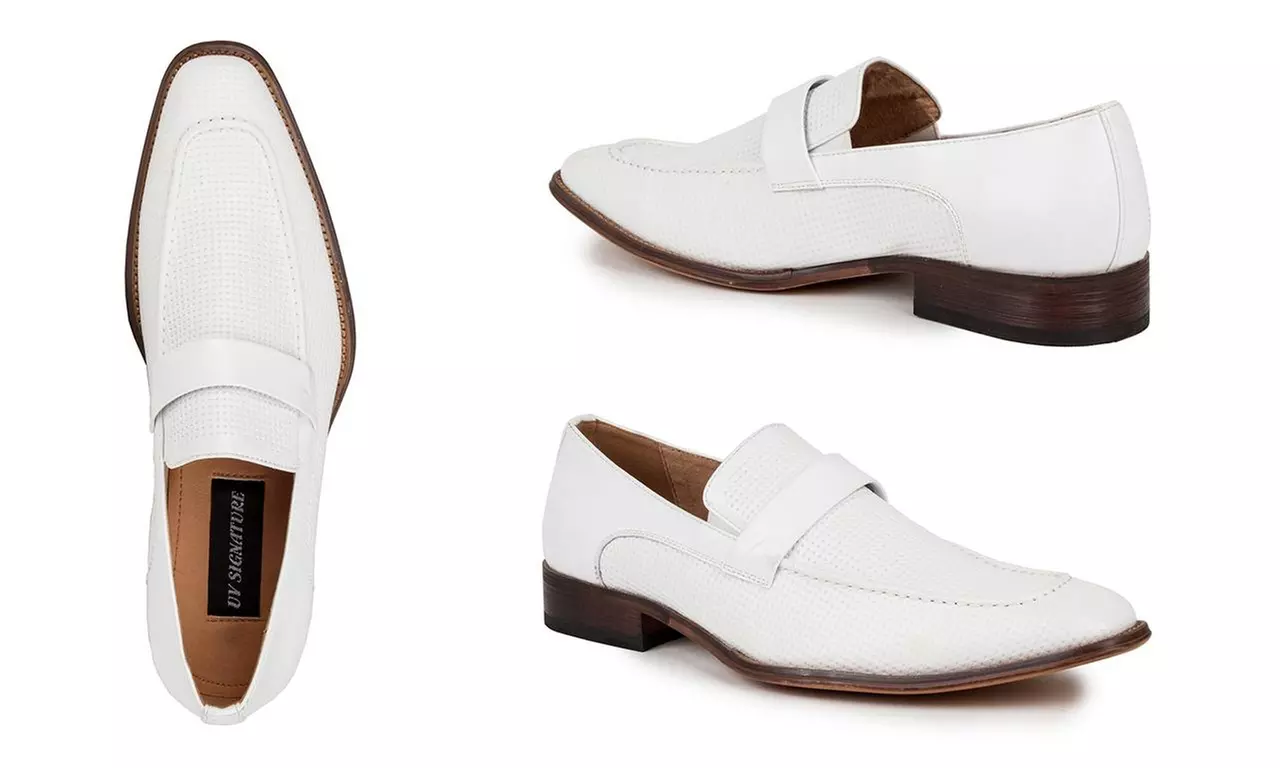 Gino vitale Men's Moc Toe Slip-on Dress Loafers - Second Medium