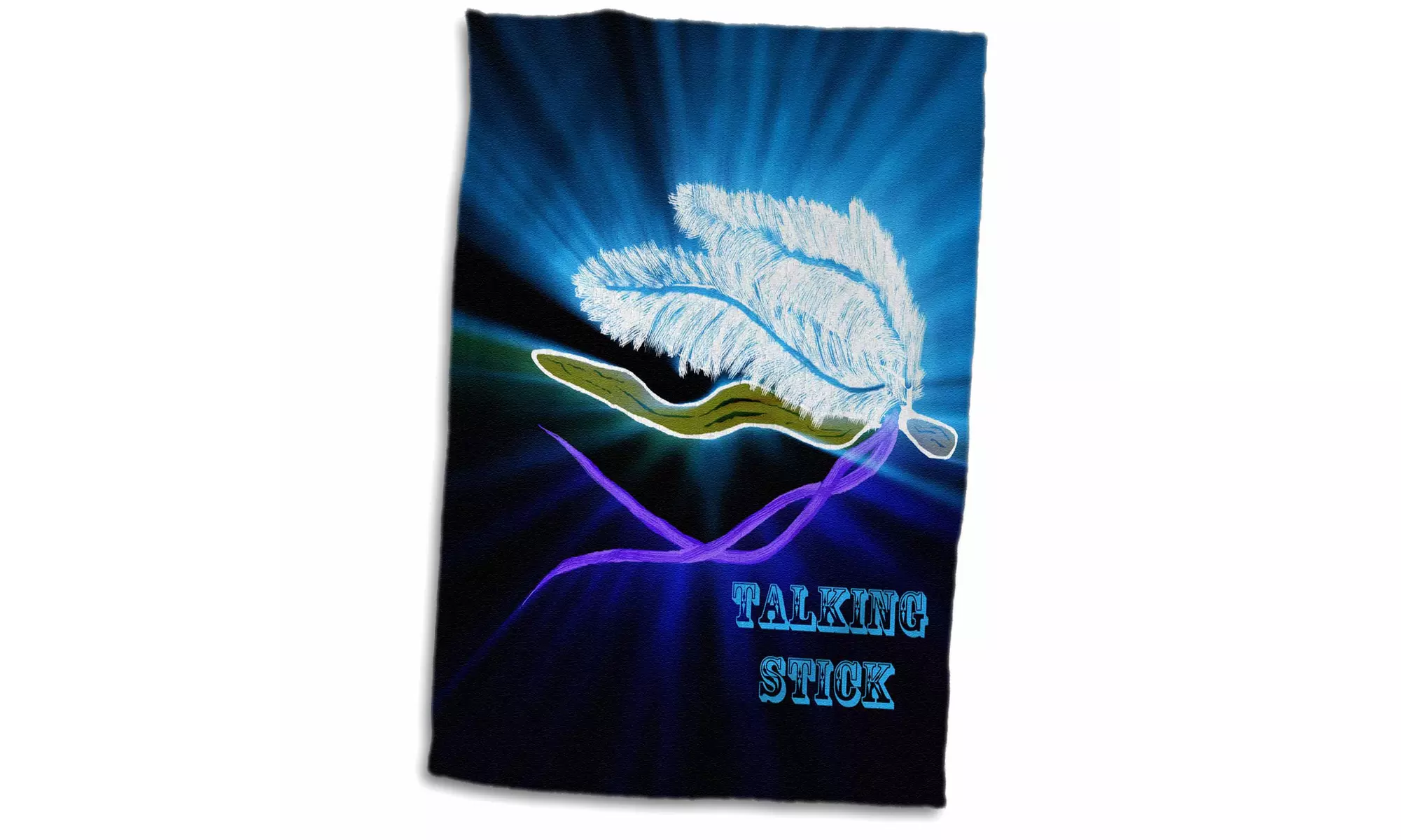  Towel - Talking Stick is an image I created representing respect in a circle - - Primary Image