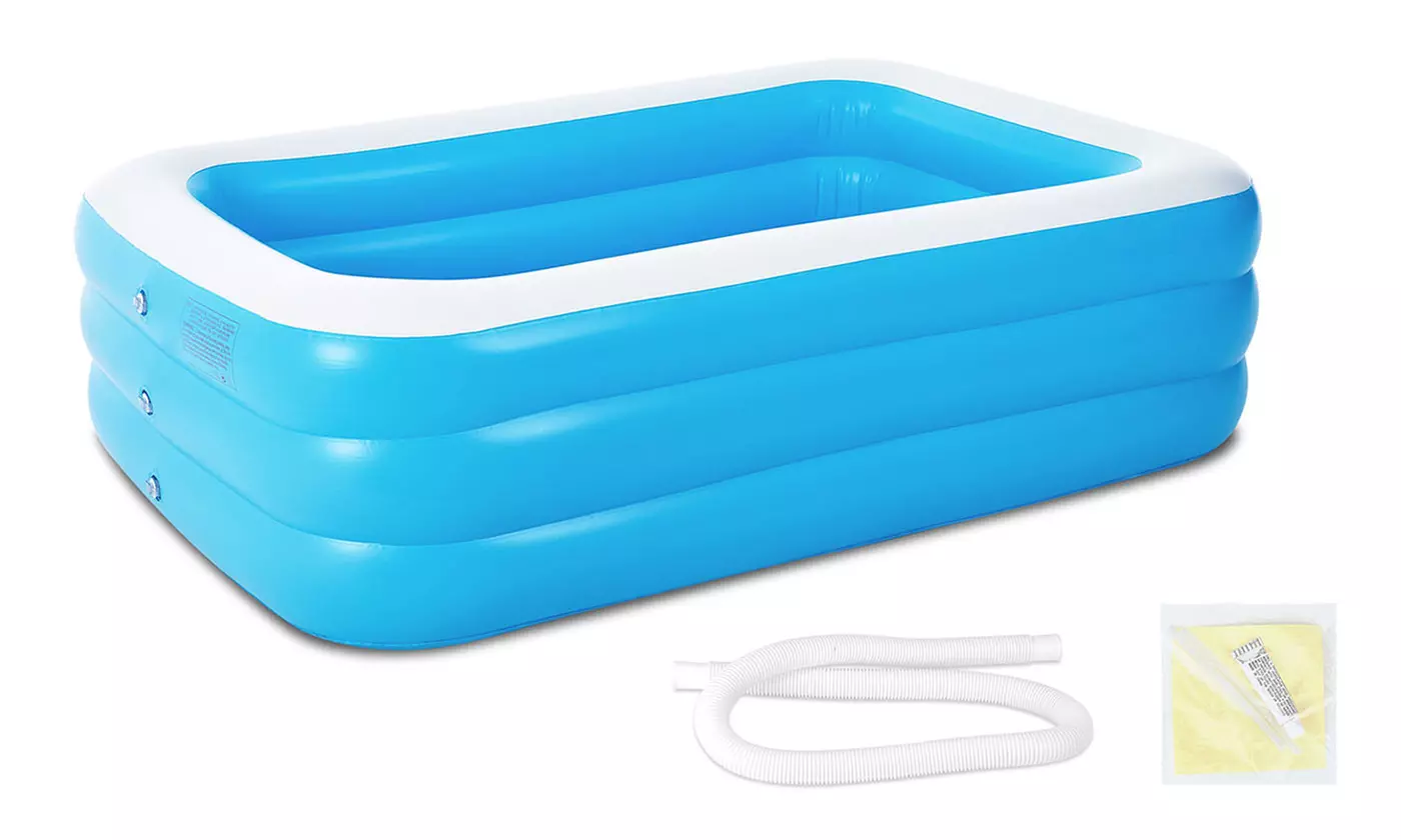 CoolWorld Inflatable Swimming Pool Blowup Family Pool - 120" x 70" x 24" 
