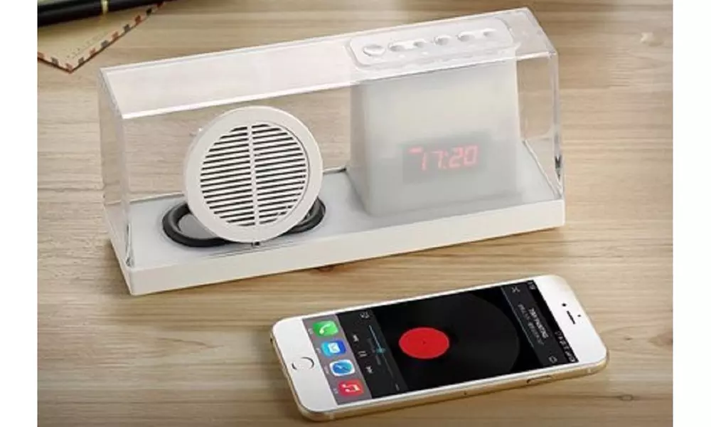 Bluetooth Speaker in Acrylic Box with Case (2-Colors) - Primary Image