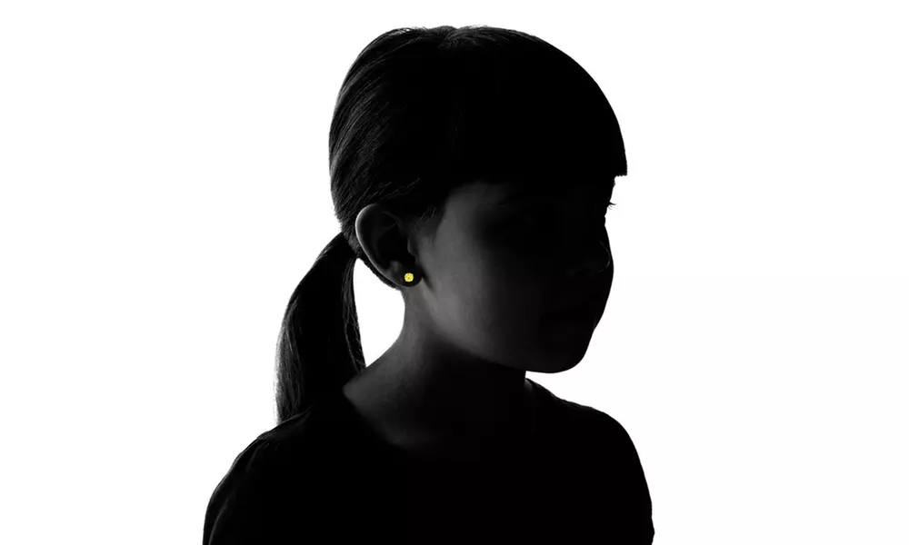 Sterling Silver Round Cut Stud Earrings with Gift Box by Sparkly Kidz