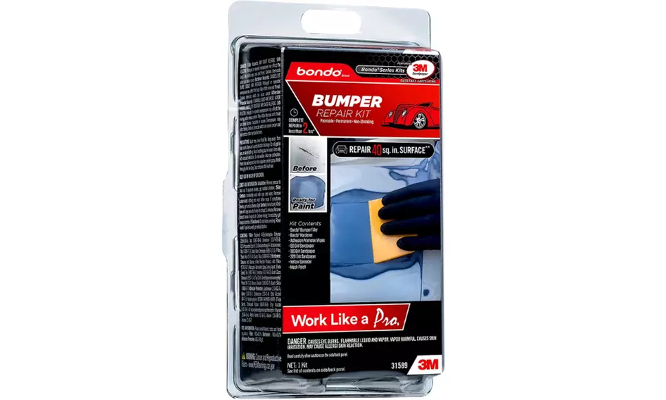 3M Bondo Bumper Repair Kit for Vehicles, Clamshell Pack #31589 - Primary Image
