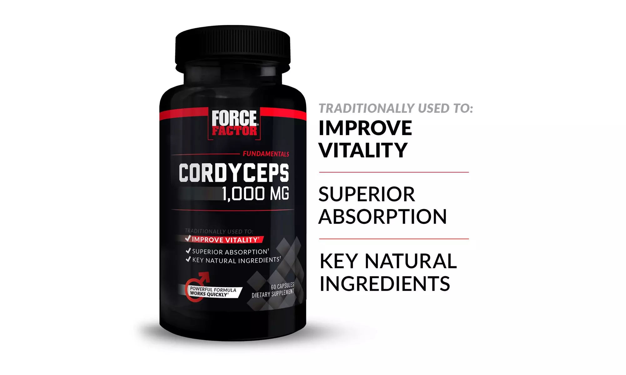 Force Factor Cordyceps Mushroom Extract 1000 MG