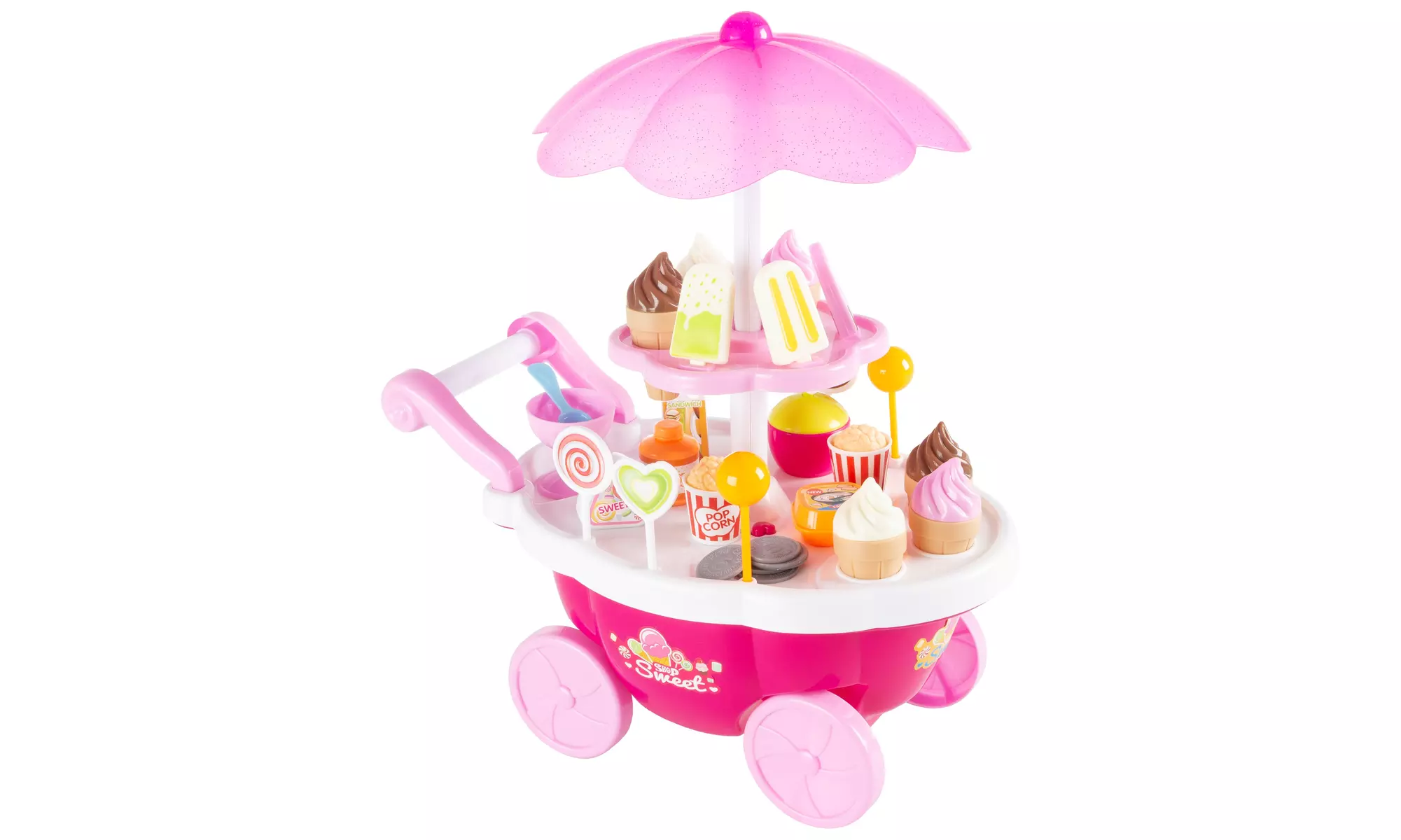 Kids Pretend Play Ice Cream Cart by Hey! Play! - Second Medium