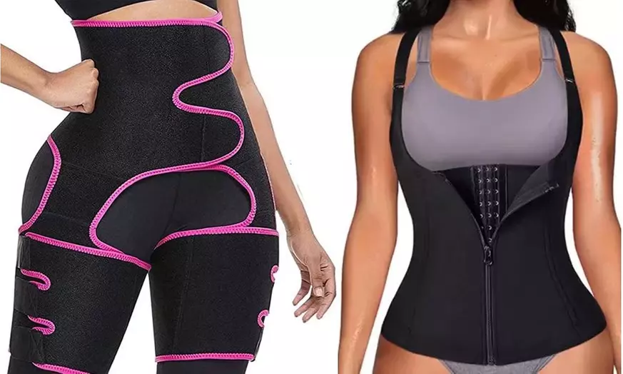 High Waist Trainer and Waist Trainer Vest Kit Sport Weight Loss Shaping Set - Primary Image