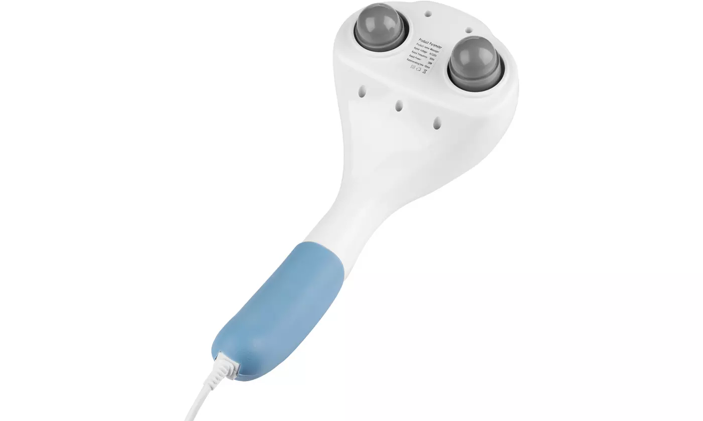 iMounTEK Handheld Full Body Dual Head Massage Wand Electric Percussion Massager