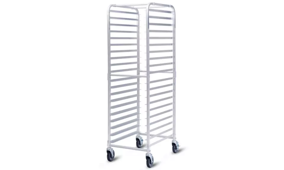 20 Sheet Aluminum Bun Pan Bakery Rack Rolling Kitchen Commercial 26" x 20" x 70" - Primary Image