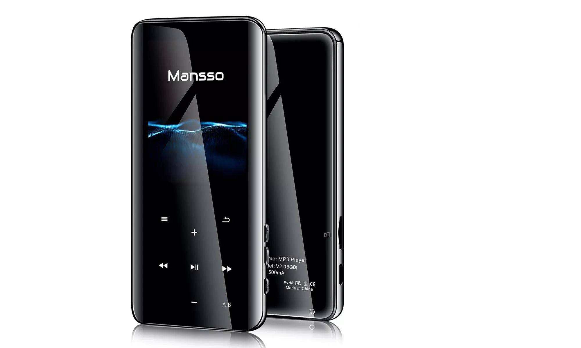 Mp3 Player, Mansso 16GB MP3 Players with Bluetooth 4.2 - Primary Image