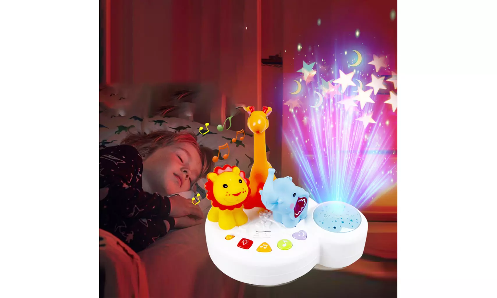 voberry Piano Keyboard Early Educational Infant Toy Lights Music Animal Sounds - Second Medium