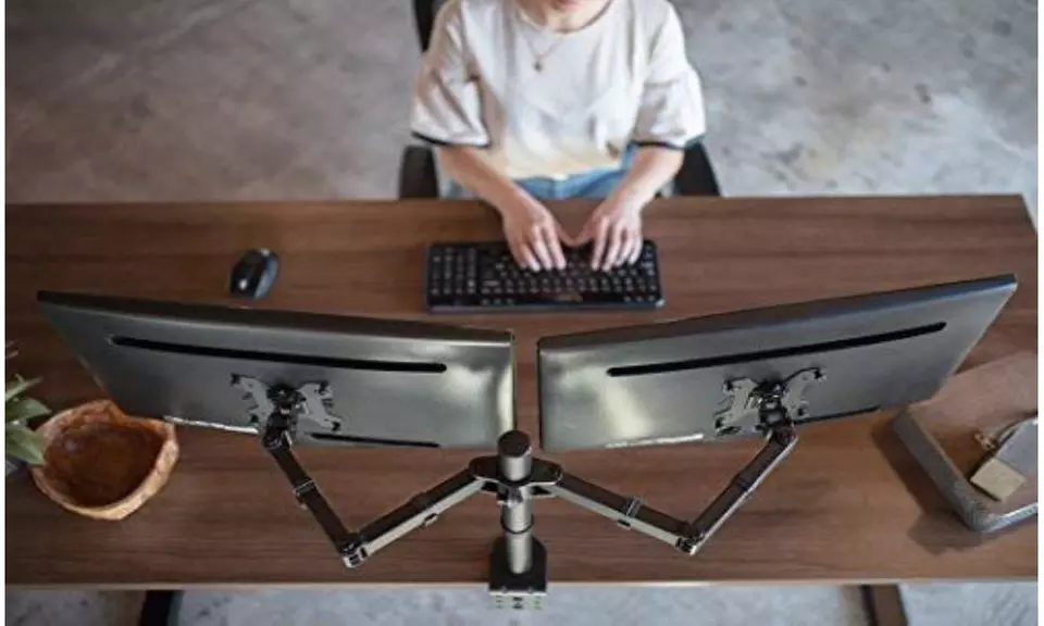 VIVO Dual LCD Monitor Desk Mount Stand - Primary Image