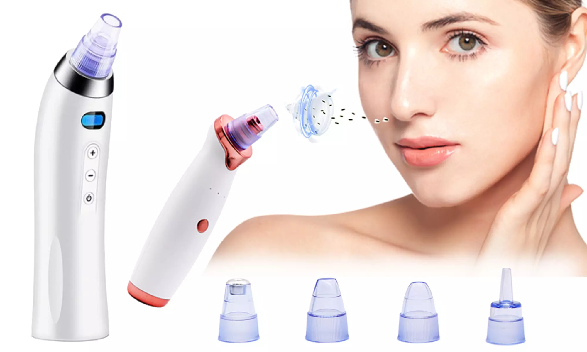 Electric Blackhead Remover Pore Vacuum Cleaner Blackhead Vacuum Kit for Facial - Primary Image