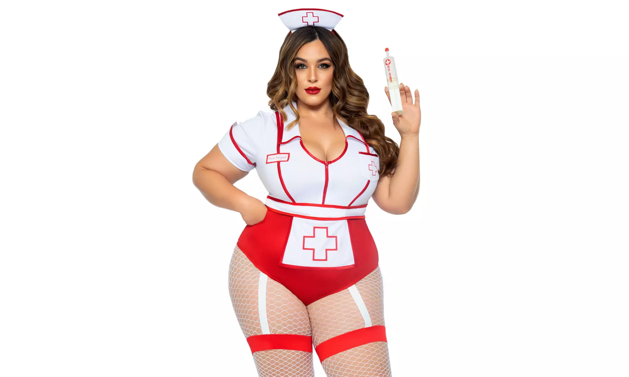 Leg Avenue Plus Size Women's Nurse Feelgood Sexy Costume - Primary Image