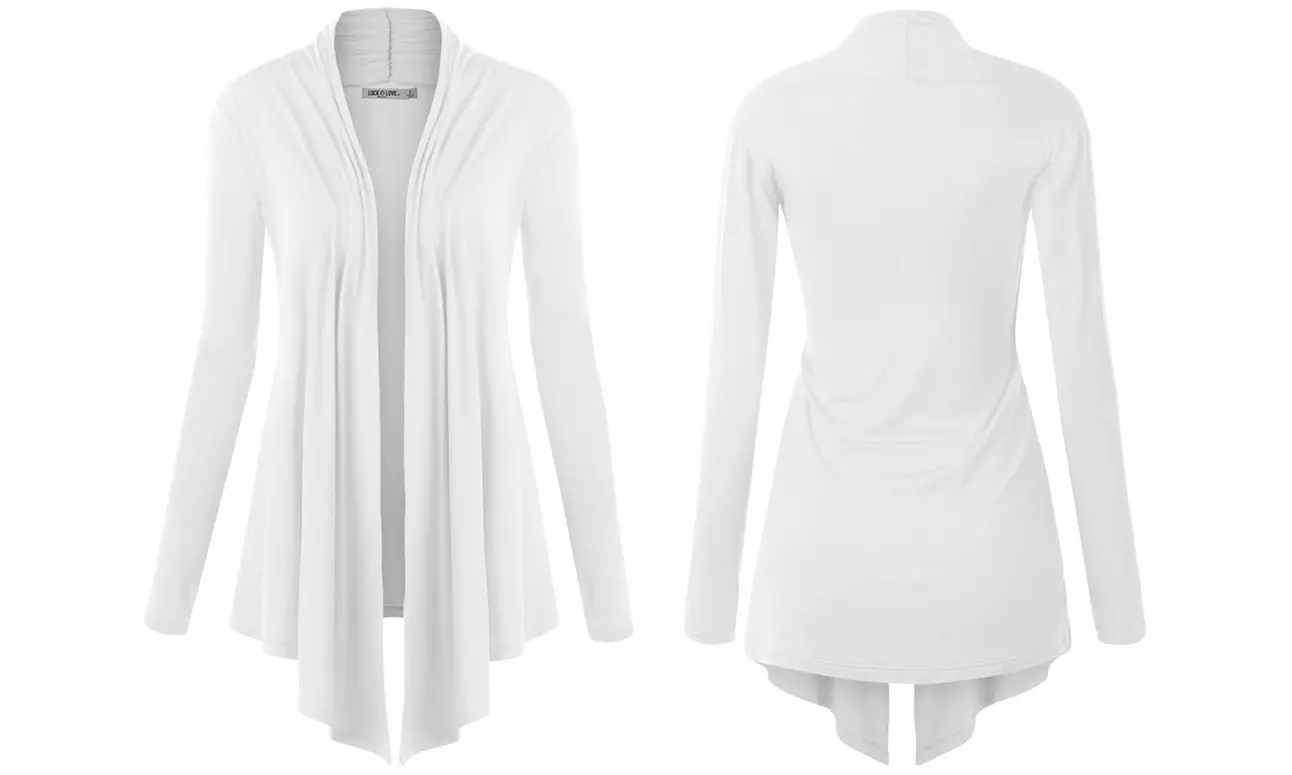 Open Front Cardigan S-3X by Made By Johnny Plus Size Sweater  