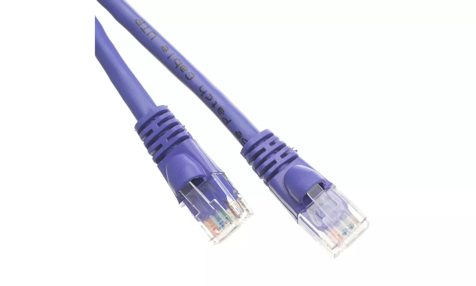 Cable Cat6 Purple Ethernet Patch Cable, Snagless/Molded Boot, 100 foot - Primary Image