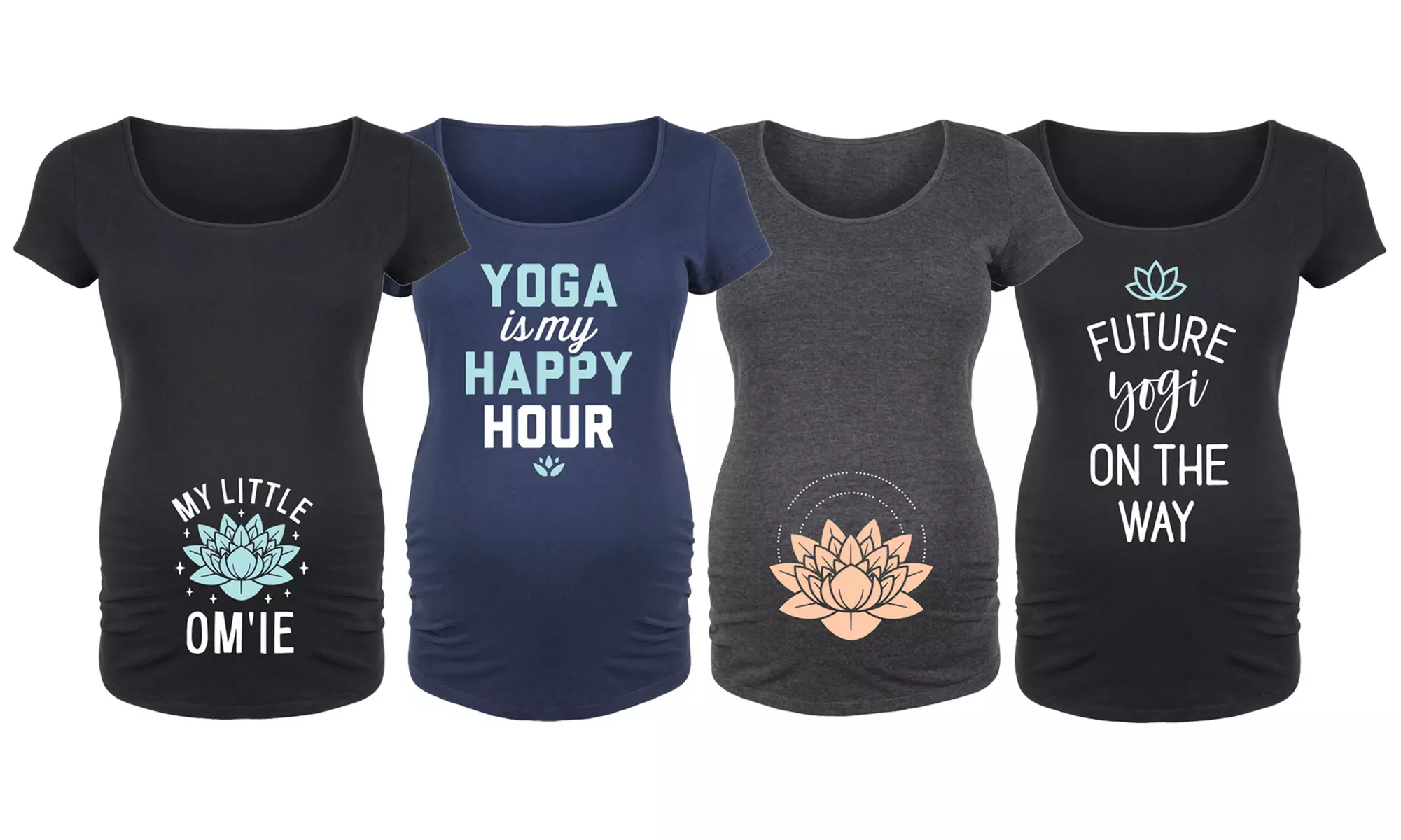 Women's Maternity Yoga is my Happy Hour Tees - Primary Image