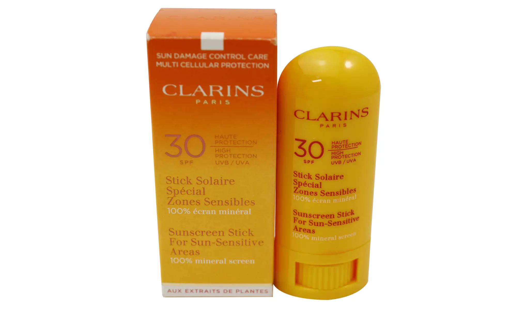 Clarins Sun screen Stick For Sun Sensitive Area Spf30 .2oz New In Box