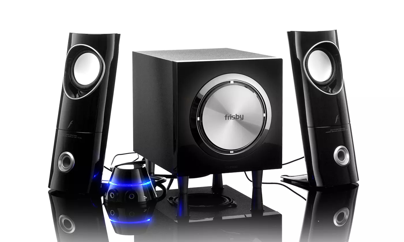 Frisby FS-2200 2.1 Ch Speaker Multimedia System w/ Remote Control for Desktops - Primary Image