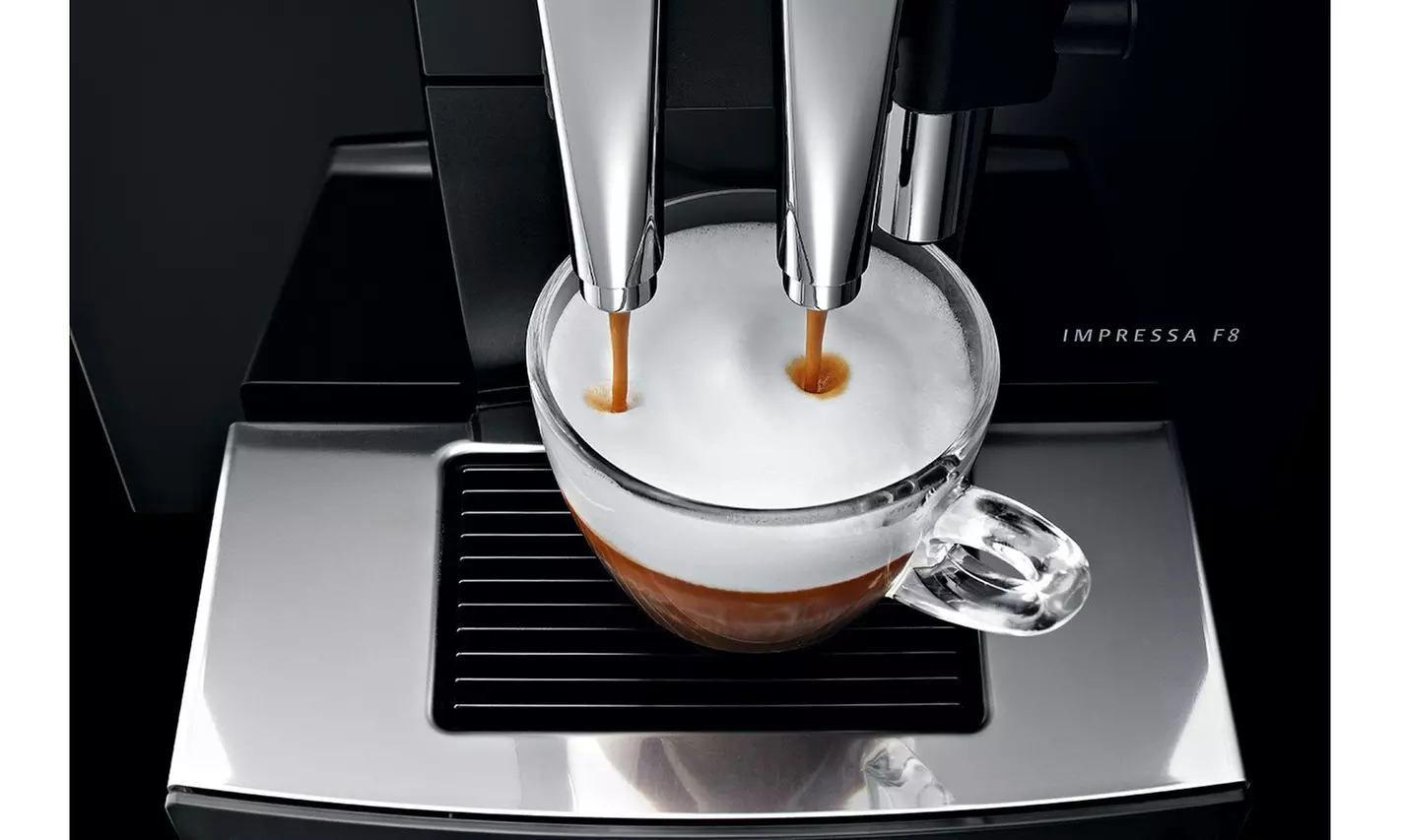 Jura IMPRESSA F8 Automatic Coffee Machine, Black - Second Medium