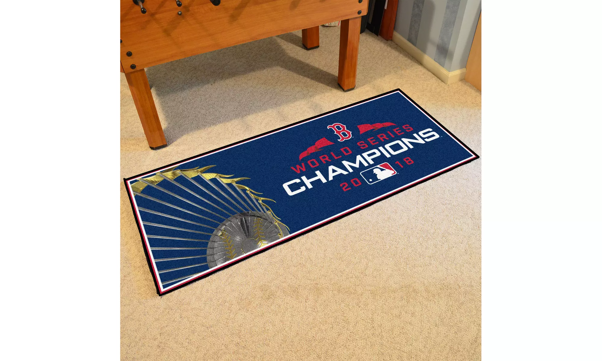 2018 MLB World Series Champions Boston Red Sox Runner Mat - Primary Image