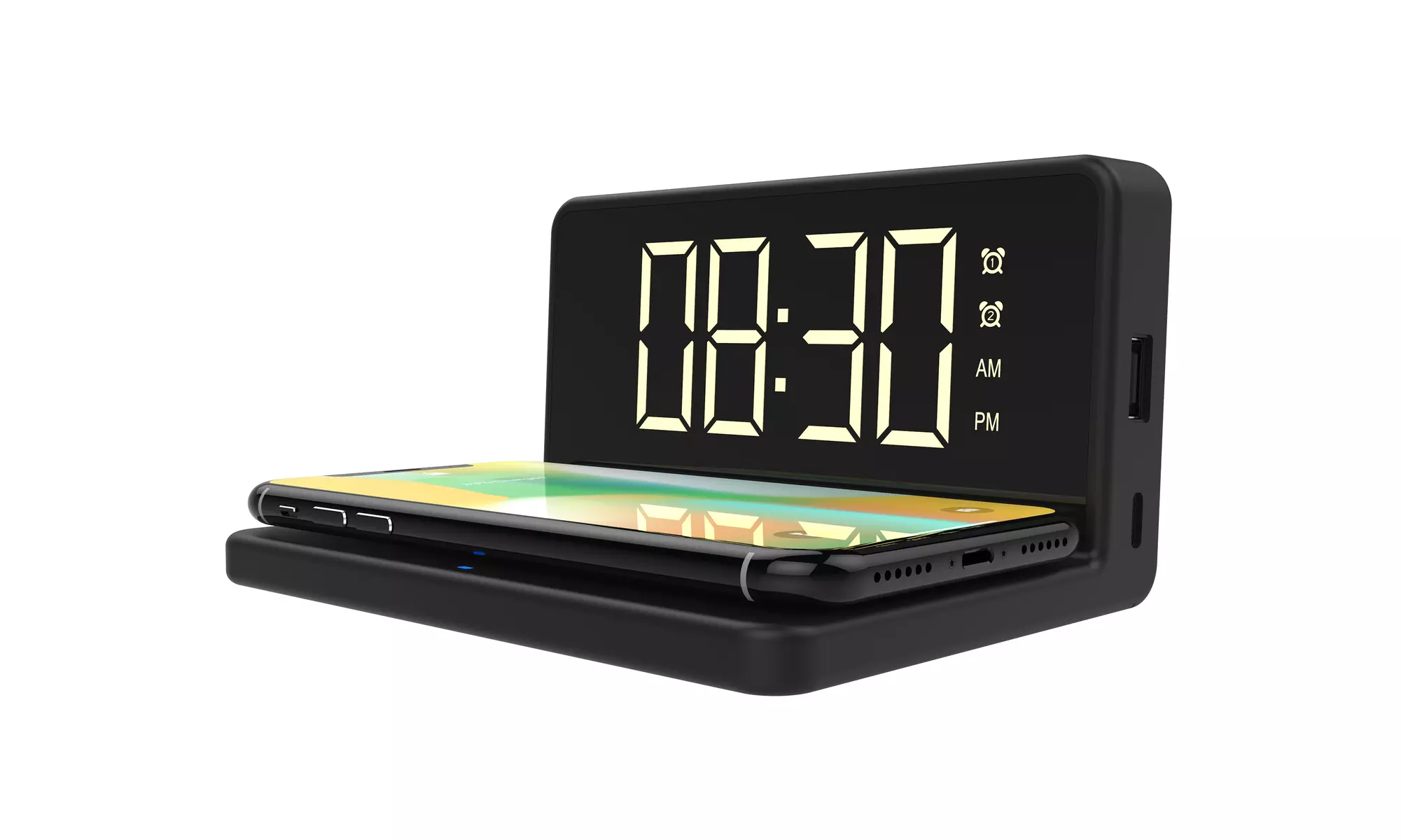 Acesori Alarm Clock with Wireless Charging Pad - Primary Image