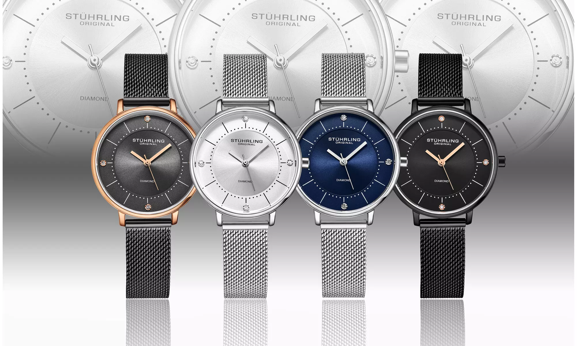 Stuhrling Women's Mesh Bracelet Watch - Primary Image